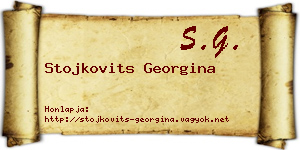 Stojkovits Georgina névjegykártya